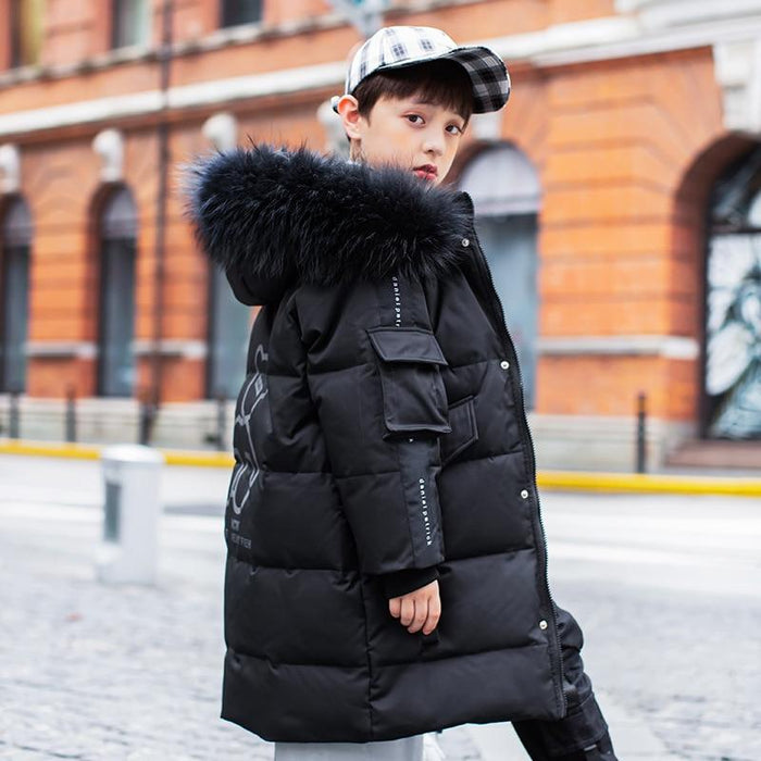 Boys and Girls Winter Leather Jacket Children's Plus Thick Velvet  Motorcycle Fur Collar Jacket Kids Warm Tops 2 Colors 2-14 Years | Wish