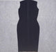 Dresses Black High Neck Knee Length Sleeveless Tank Sexy Women Club Bandage Dress Bodycon Dress Women AwsomU