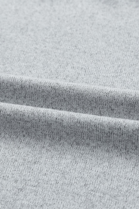 Cutout Ribbed Trim Drawstring Hoodie