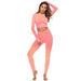 Women's Two Piece Suit Fashion Long Sleeve Tops Sport Suit Gym Fitness Tracksuit Women Clothing Lady Workout Shirt Pant Two Piece Women Sets AwsomU